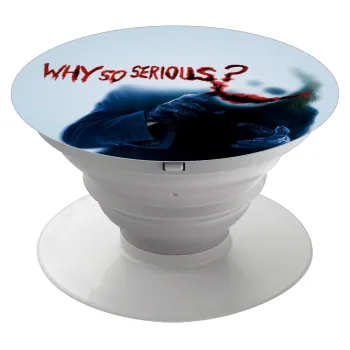 Why so serious?, Phone Holders Stand  White Hand-held Mobile Phone Holder