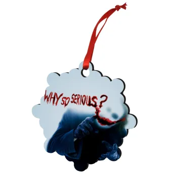 Why so serious?, Στολίδι Χριστουγεννιάτικο στολίδι snowflake ξύλινο 7.5cm