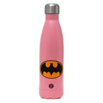 Batman, Metal mug thermos Pink Mat (Stainless steel), double wall, 500ml