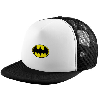 Batman, Καπέλο Ενηλίκων Soft Trucker με Δίχτυ Black/White (POLYESTER, ΕΝΗΛΙΚΩΝ, UNISEX, ONE SIZE)