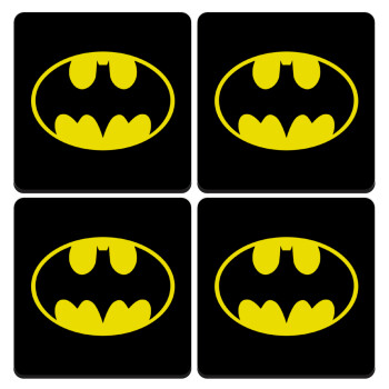Batman, ΣΕΤ 4 Σουβέρ ξύλινα τετράγωνα (9cm)
