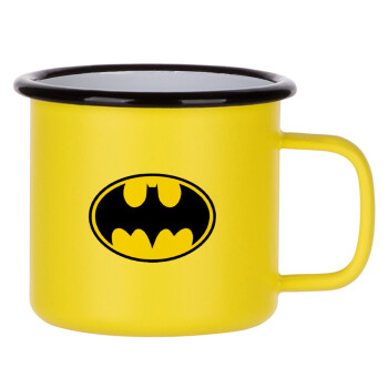 Batman, Κούπα Μεταλλική εμαγιέ ΜΑΤ Κίτρινη 360ml