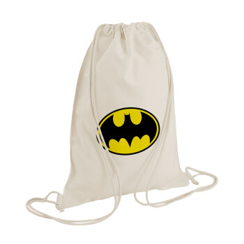 Batman, Τσάντα πλάτης πουγκί GYMBAG natural (28x40cm)