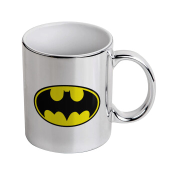 Batman, Mug ceramic, silver mirror, 330ml