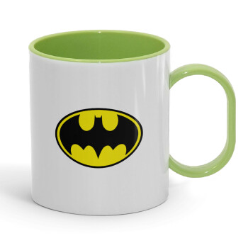 Batman, Κούπα (πλαστική) (BPA-FREE) Polymer Πράσινη για παιδιά, 330ml