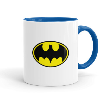 Batman, Mug colored blue, ceramic, 330ml