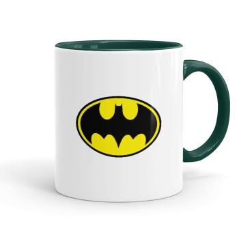 Batman, Κούπα χρωματιστή πράσινη, κεραμική, 330ml