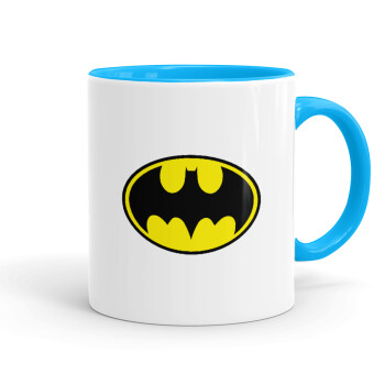 Batman, Mug colored light blue, ceramic, 330ml