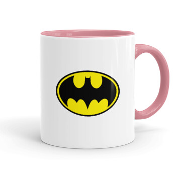 Batman, Mug colored pink, ceramic, 330ml