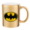 Mug ceramic, gold mirror, 330ml