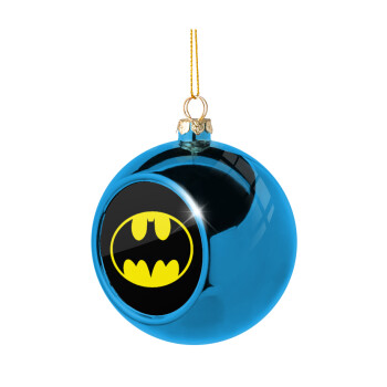 Batman, Blue Christmas tree ball ornament 8cm