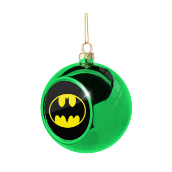 Batman, Χριστουγεννιάτικη μπάλα δένδρου Πράσινη 8cm