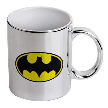 Batman, Mug ceramic, silver mirror, 330ml