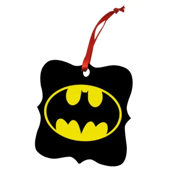 Batman, Στολίδι Χριστουγεννιάτικο στολίδι polygon ξύλινο 7.5cm