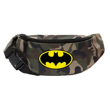 Batman, Unisex τσαντάκι μέσης (μπανάνα) χρώματος παραλλαγή Jungle με 2 τσέπες