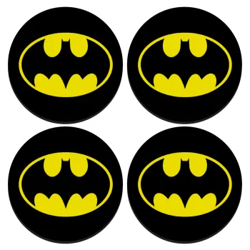 Batman, ΣΕΤ 4 Σουβέρ ξύλινα στρογγυλά (9cm)