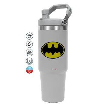 Batman, GREY color, 890ml (30oz) stainless Steel Tumbler with Handle