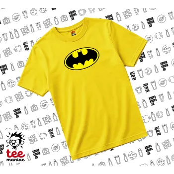 Batman, yellow childrens T-Shirt made of 100% cotton, for every day. Vegan & OEKO-TEX certified.