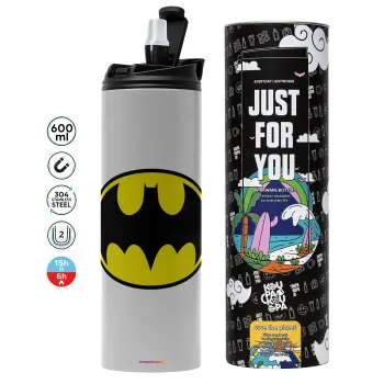 Batman, Tumbler stainless steel GREY 600ml