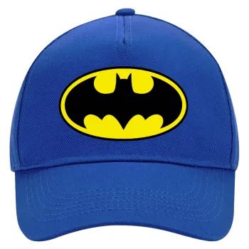 Batman, Ultimate Adult Hat BLUE, (100% COTTON DRILL, ADULT, UNISEX, ONE SIZE)