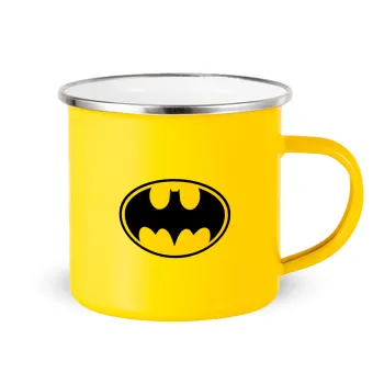 Batman, Yellow Enamel Metallic Cup 360ml