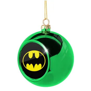 Batman, Green Christmas tree ornament ball 8cm