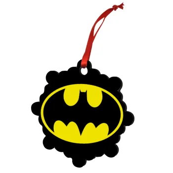 Batman, Christmas ornament snowflake wooden 7.5cm