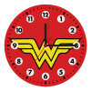 Wonder woman, Ρολόι τοίχου ξύλινο (20cm)