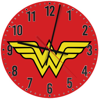 Wonder woman, Ρολόι τοίχου ξύλινο (30cm)