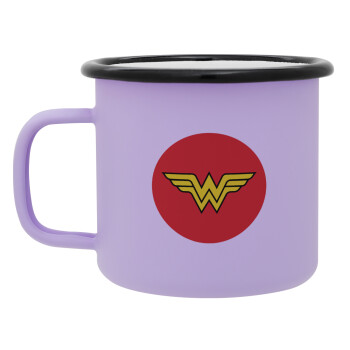 Wonder woman, Κούπα Μεταλλική εμαγιέ ΜΑΤ Light Pastel Purple 360ml