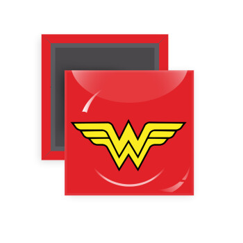 Wonder woman, Μαγνητάκι ψυγείου τετράγωνο διάστασης 5x5cm