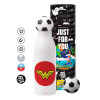Soccer Metal mug thermos, double wall, 550ml