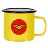 Metallic enamel MATT Yellow cup 360ml