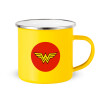 Yellow Enamel Metallic Cup 360ml