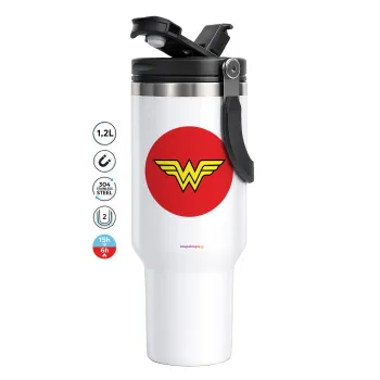 Wonder woman, Mega Stainless steel Tumbler with lid, double wall 1,2L