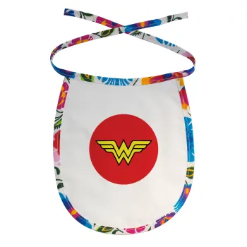 Wonder woman, Σαλιάρα μωρού αλέκιαστη με κορδόνι Χρωματιστή