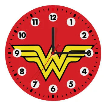 Wonder woman, Ρολόι τοίχου ξύλινο (20cm)