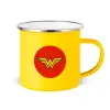 Yellow Enamel Metallic Cup 360ml