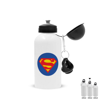 Superman, Metal water bottle, White, aluminum 500ml