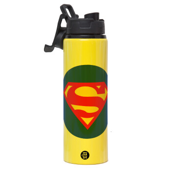 Superman, Metallic water bottle with safety lid, 850ml aluminum