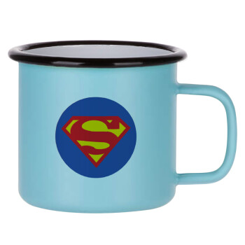 Superman, Κούπα Μεταλλική εμαγιέ ΜΑΤ σιέλ 360ml
