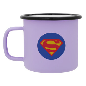 Superman, Κούπα Μεταλλική εμαγιέ ΜΑΤ Light Pastel Purple 360ml