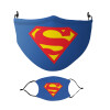 Superman, Μάσκα υφασμάτινη Ενηλίκων πολλαπλών στρώσεων με υποδοχή φίλτρου