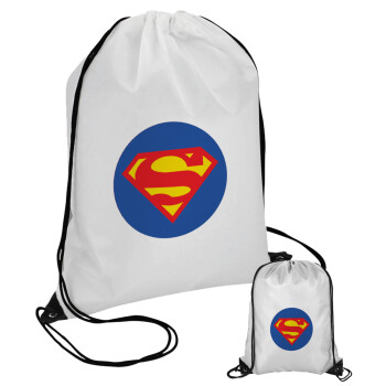 Superman, Τσάντα πουγκί με μαύρα κορδόνια (1 τεμάχιο)
