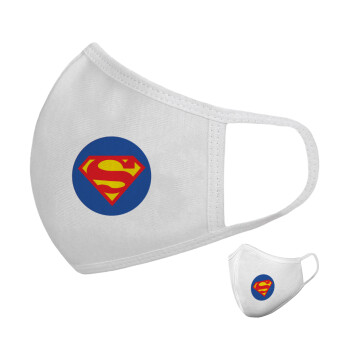 Superman, Μάσκα υφασμάτινη υψηλής άνεσης παιδική (Δώρο πλαστική θήκη)