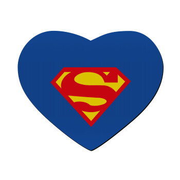 Superman, Mousepad καρδιά 23x20cm
