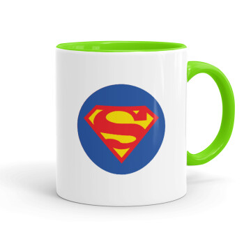 Superman, Κούπα χρωματιστή βεραμάν, κεραμική, 330ml