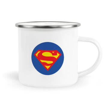 Superman, Κούπα Μεταλλική εμαγιέ λευκη 360ml