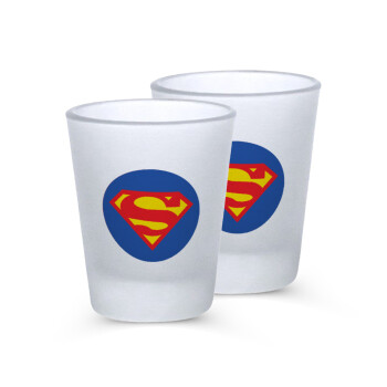 Superman, Σφηνοπότηρα γυάλινα 45ml του πάγου (2 τεμάχια)