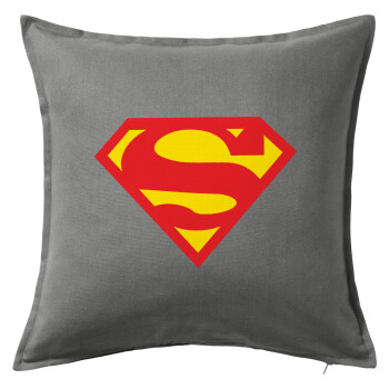 Superman, Sofa cushion Grey 50x50cm includes filling